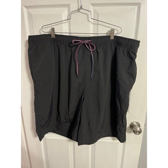 Tommy Hilfiger Big & Tall 9.5" Black Swim Trunks  Size 3XLT New without tags - Picture 1 of 6